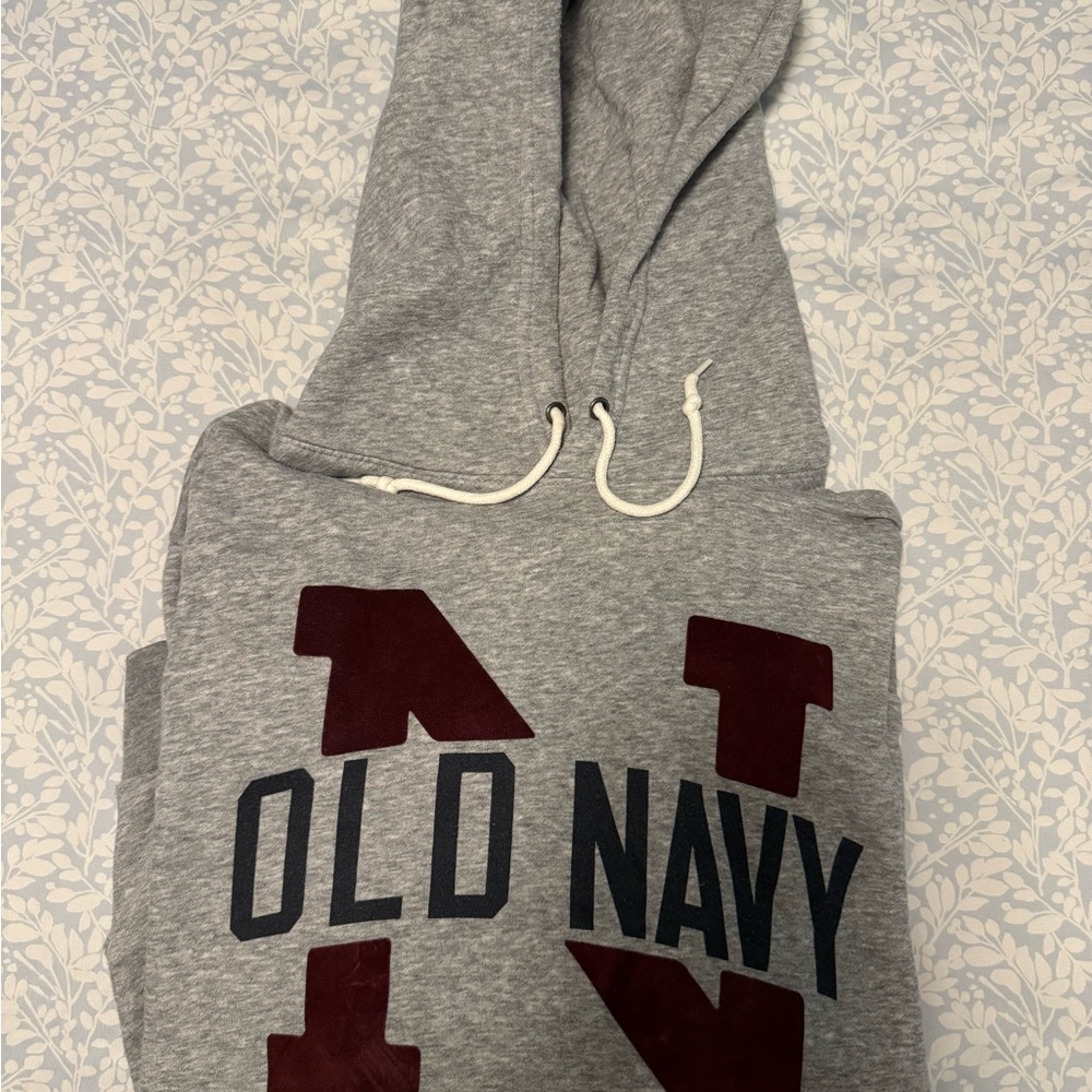 Old Navy Gray and Red Men’s Hoodie